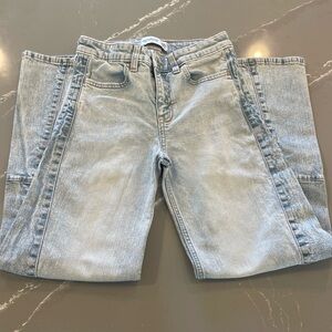Abercrombie Kids Girls High Rise Wide Leg Jeans Size 11/12
